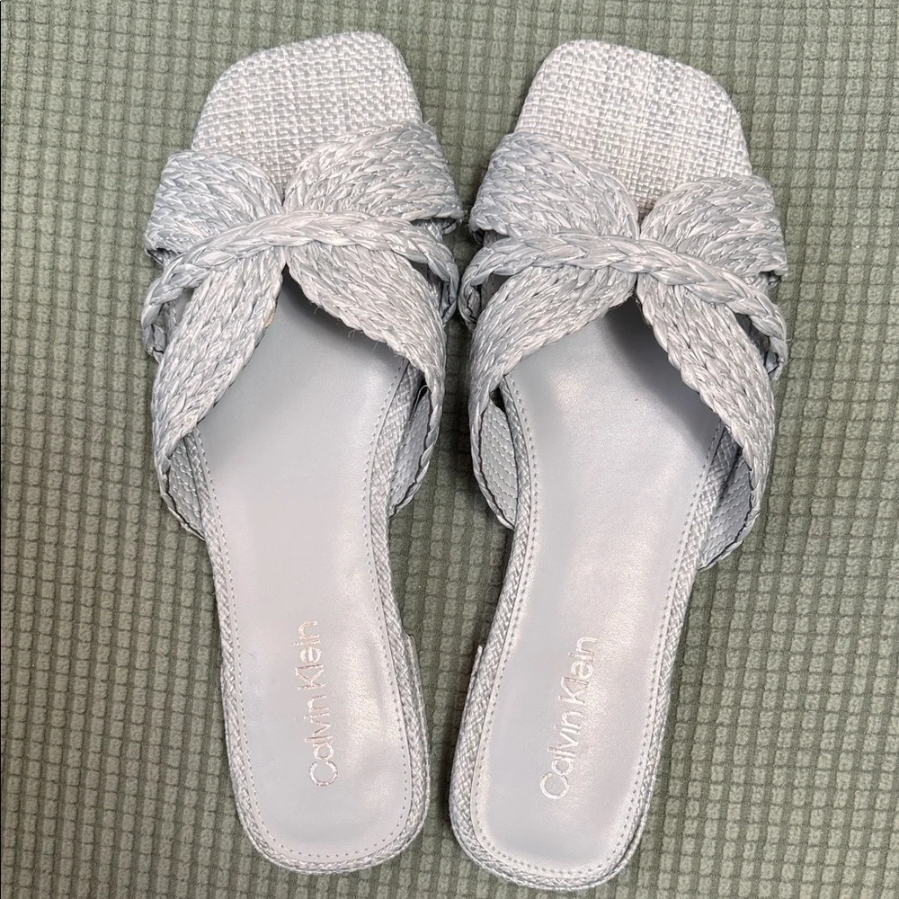 Calvin Klein Women's Light Blue Sandals Size 9 New